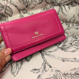 Michael Kors Fuchsia Leather Wallet